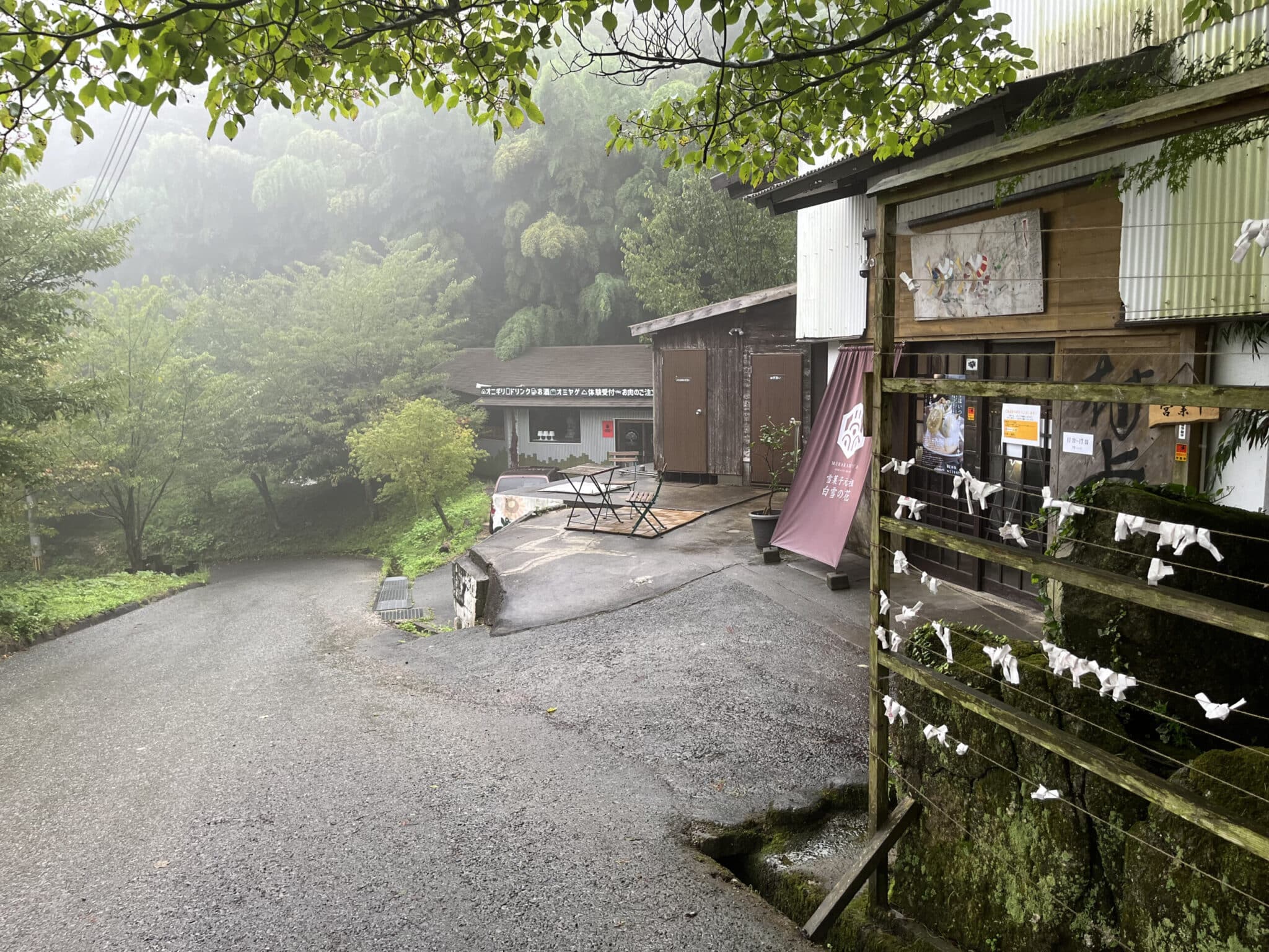 駐車場直前の坂道が一番きつい