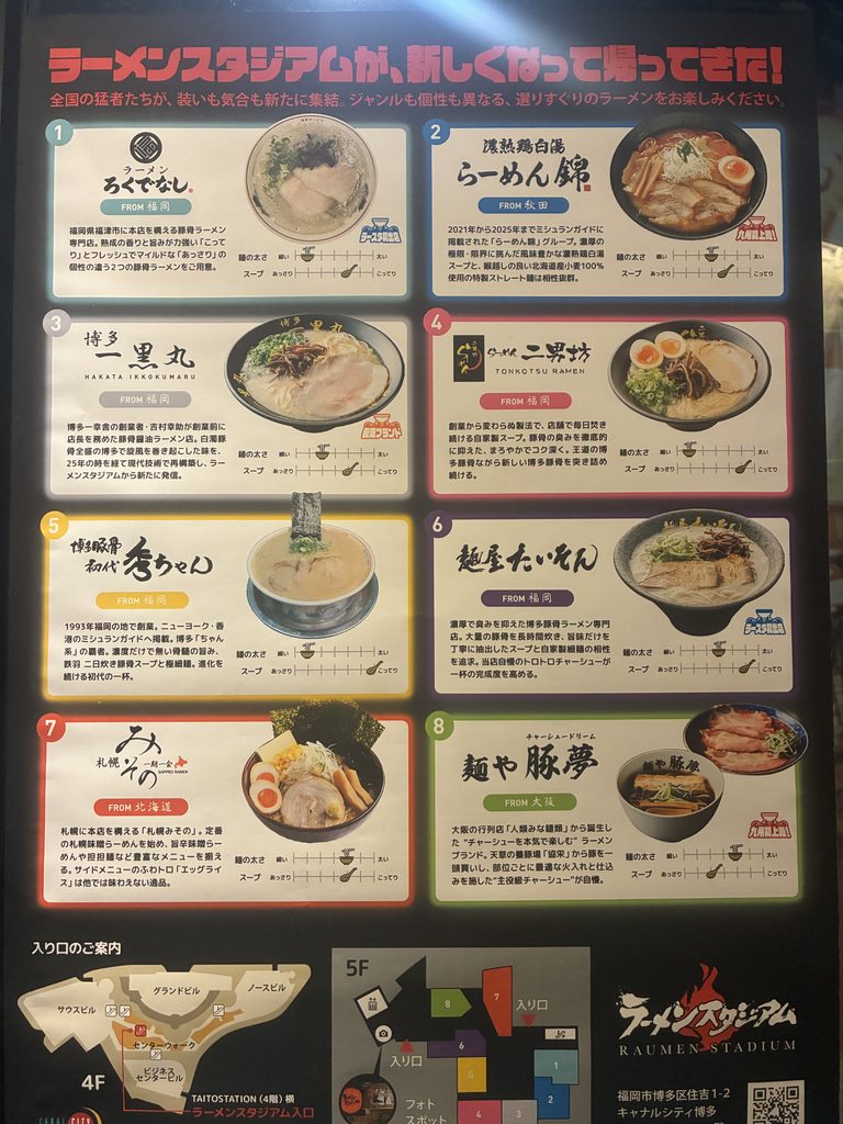 ラーメンスタジアム　お店一覧